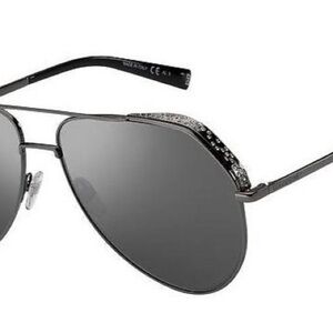 GIVENCHY  Stylish Black Aviator Sunglasses